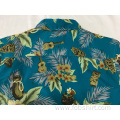 Polyester print hawaiian shirt